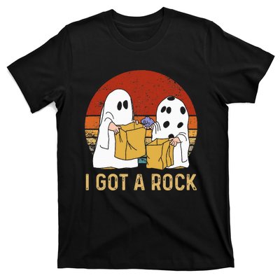 I Got A Rock Halloween Trick Or Treat Ghost T-Shirt