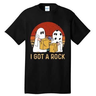 I Got A Rock Halloween Trick Or Treat Ghost Tall T-Shirt