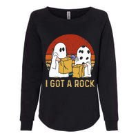 I Got A Rock Halloween Trick Or Treat Ghost Womens California Wash Sweatshirt