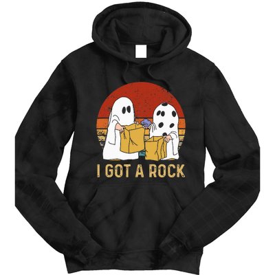 I Got A Rock Halloween Trick Or Treat Ghost Tie Dye Hoodie