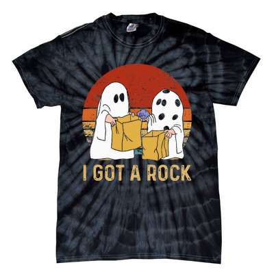 I Got A Rock Halloween Trick Or Treat Ghost Tie-Dye T-Shirt