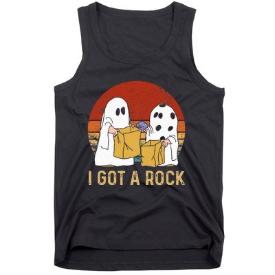 I Got A Rock Halloween Trick Or Treat Ghost Tank Top