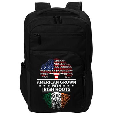 Ireland Gift American Grown Irish Roots Great Gift Impact Tech Backpack