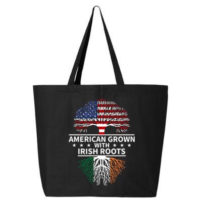 Ireland Gift American Grown Irish Roots Great Gift 25L Jumbo Tote