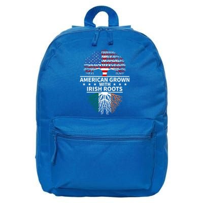 Ireland Gift American Grown Irish Roots Great Gift 16 in Basic Backpack