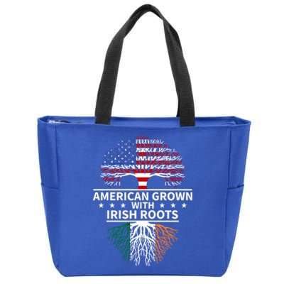 Ireland Gift American Grown Irish Roots Great Gift Zip Tote Bag