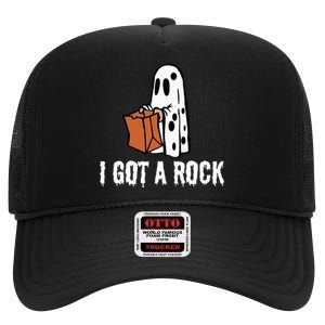 I Got A Rock Halloween High Crown Mesh Back Trucker Hat