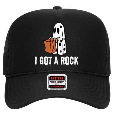 I Got A Rock Halloween High Crown Mesh Back Trucker Hat