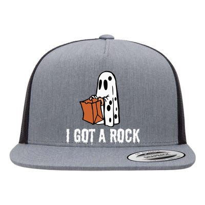 I Got A Rock Halloween Flat Bill Trucker Hat