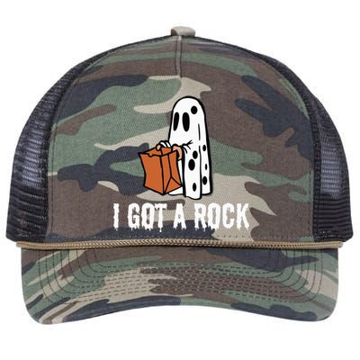 I Got A Rock Halloween Retro Rope Trucker Hat Cap