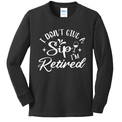 IDont Give AZip Kids Long Sleeve Shirt