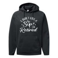 IDont Give AZip White Performance Fleece Hoodie