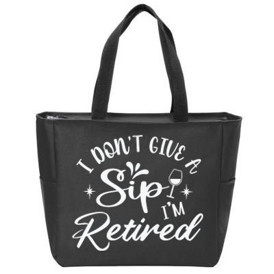 IDont Give AZip White Zip Tote Bag