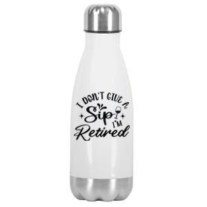 IDont Give AZip White Stainless Steel Insulated Water Bottle