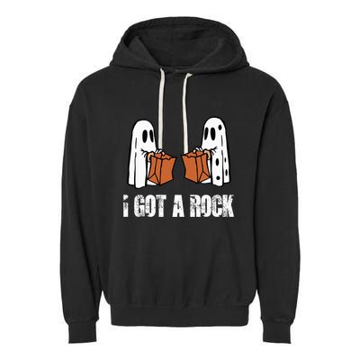 I Got A Rock Halloween Garment-Dyed Fleece Hoodie