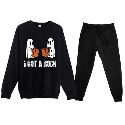 I Got A Rock Halloween Premium Crewneck Sweatsuit Set