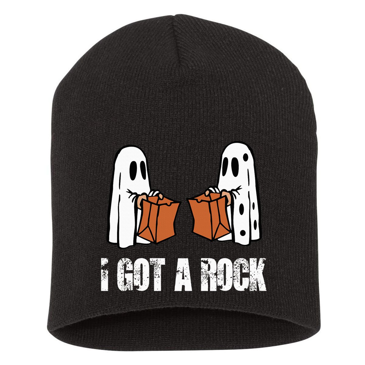 I Got A Rock Halloween Short Acrylic Beanie