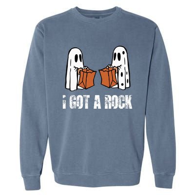 I Got A Rock Halloween Garment-Dyed Sweatshirt