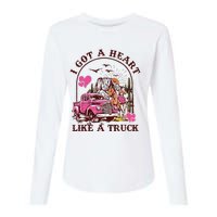 I Got A Heart Like A Truck Western Country Music Cowboy Womens Cotton Relaxed Long Sleeve T-Shirt