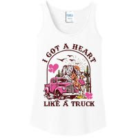 I Got A Heart Like A Truck Western Country Music Cowboy Ladies Essential Tank