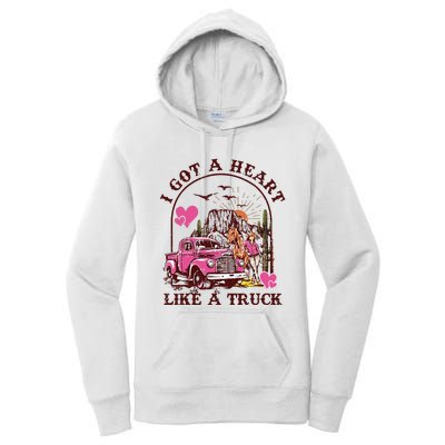 I Got A Heart Like A Truck Western Country Music Cowboy Women's Pullover Hoodie