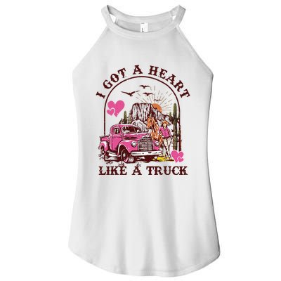 I Got A Heart Like A Truck Western Country Music Cowboy Women's Perfect Tri Rocker Tank