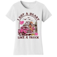 I Got A Heart Like A Truck Western Country Music Cowboy Women's T-Shirt