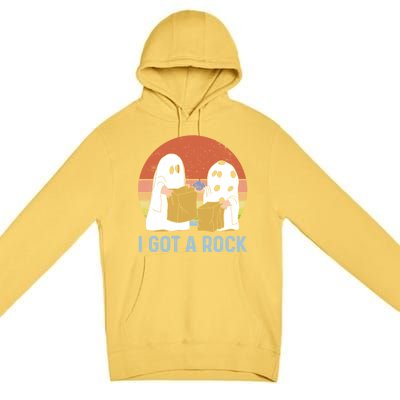 I Got A Rock Funny Halloween Gift For Halloween Season Premium Pullover Hoodie