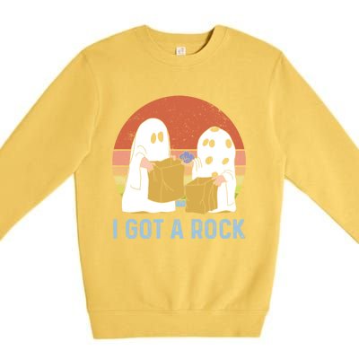 I Got A Rock Funny Halloween Gift For Halloween Season Premium Crewneck Sweatshirt