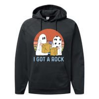 I Got A Rock Funny Halloween Gift For Halloween Season Performance Fleece Hoodie