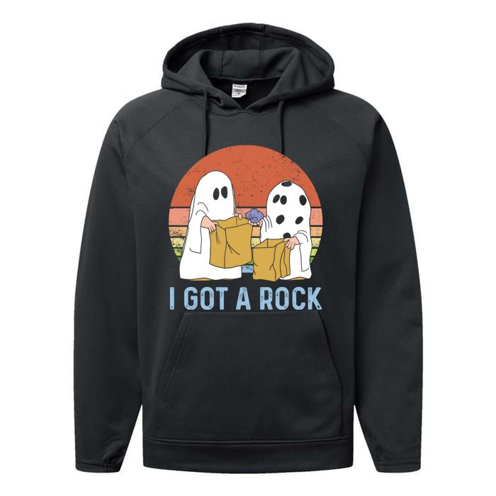 I Got A Rock Funny Halloween Gift For Halloween Season Performance Fleece Hoodie