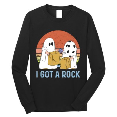 I Got A Rock Funny Halloween Gift For Halloween Season Long Sleeve Shirt