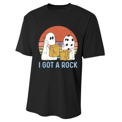 I Got A Rock Funny Halloween Gift For Halloween Season Performance Sprint T-Shirt