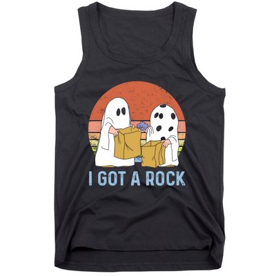 I Got A Rock Funny Halloween Gift For Halloween Season Tank Top