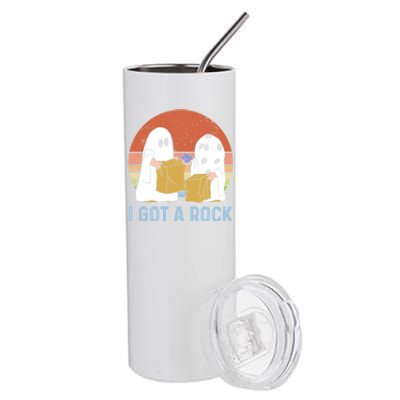 I Got A Rock Funny Halloween Gift For Halloween Season Stainless Steel Tumbler