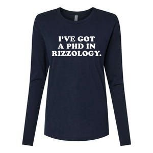 Ive Got A Phd In Rizzology Womens Cotton Relaxed Long Sleeve T-Shirt