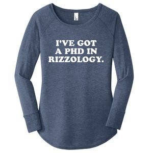 Ive Got A Phd In Rizzology Women's Perfect Tri Tunic Long Sleeve Shirt