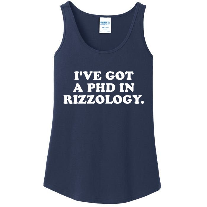 Ive Got A Phd In Rizzology Ladies Essential Tank