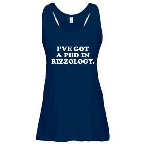 Ive Got A Phd In Rizzology Ladies Essential Flowy Tank