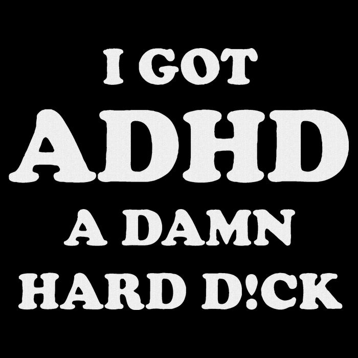 I Got Adhd A Damn Hard D Drawstring Bag