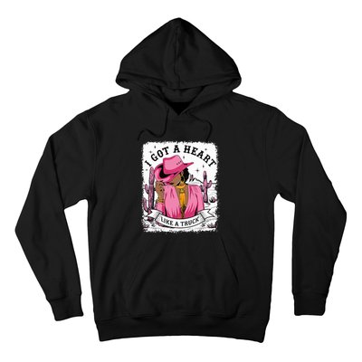 I Got A Heart Like A Truck Western Black Cowgirl African Hoodie