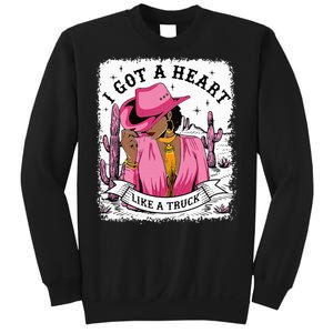 I Got A Heart Like A Truck Western Black Cowgirl African Sweatshirt