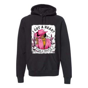 I Got A Heart Like A Truck Western Black Cowgirl African Premium Hoodie