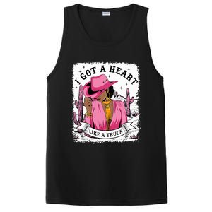 I Got A Heart Like A Truck Western Black Cowgirl African PosiCharge Competitor Tank