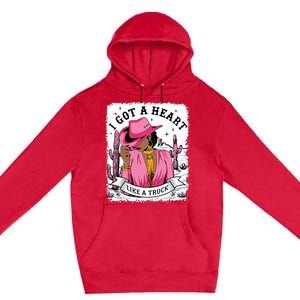 I Got A Heart Like A Truck Western Black Cowgirl African Premium Pullover Hoodie