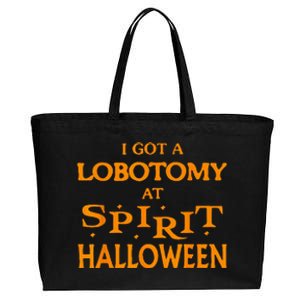 I Got A Lobotomy At Spirit Halloween Apparel Halloween Day Cotton Canvas Jumbo Tote