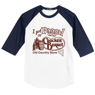 I Got At Pegged Cracker Barrel Old Country Store Baseball Sleeve Shirt