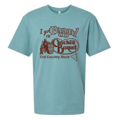 I Got At Pegged Cracker Barrel Old Country Store Sueded Cloud Jersey T-Shirt