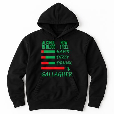 Irish Gallagher & Alcohol St Patrick Day Apparel Design Gift Hoodie
