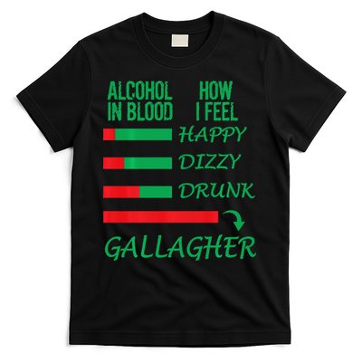 Irish Gallagher & Alcohol St Patrick Day Apparel Design Gift T-Shirt